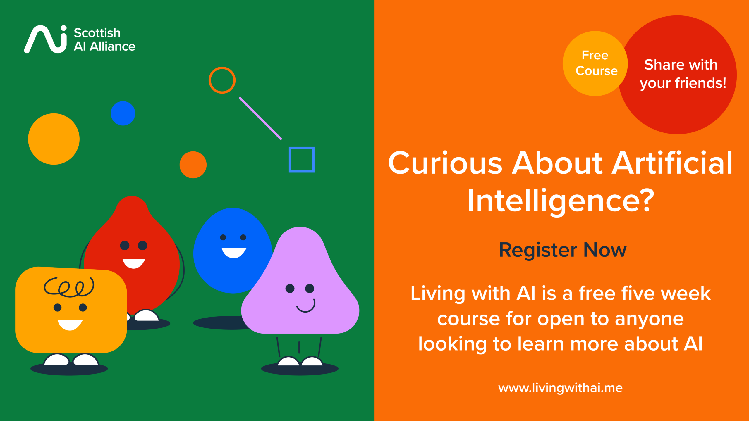 Free online course “Living with AI” is back – tell your friends!